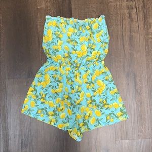 Romper, H&M, size 8, lemon print